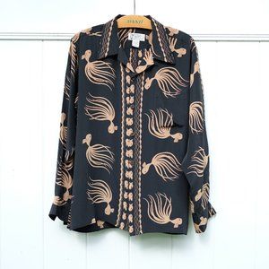Vintage Silk Avanti Aloha Shirt (Long Sleeve)